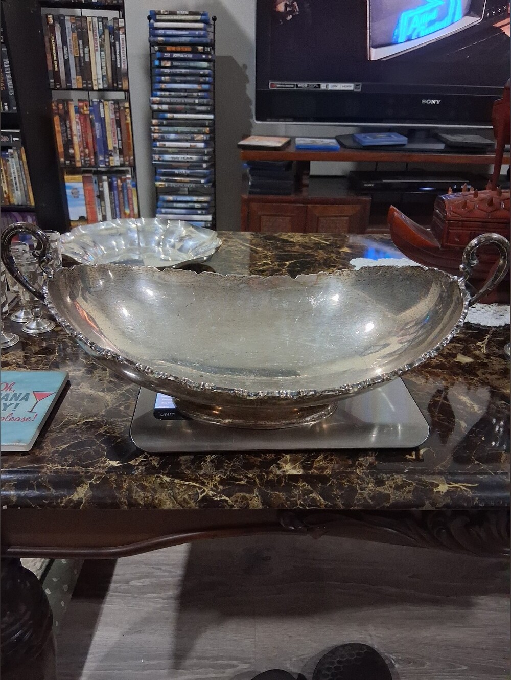 .925 Sterling Silver Non Weighted Pedestal Bowl